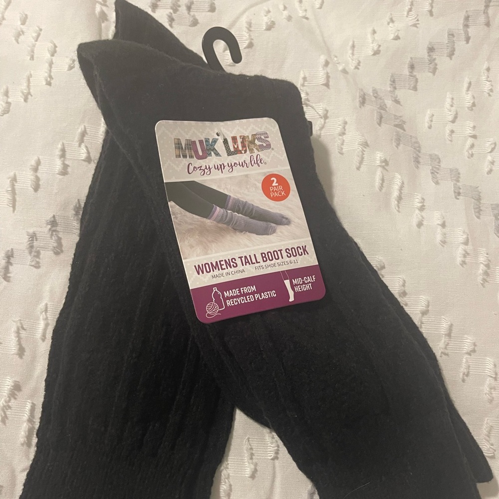 2 pair pack Boot Socks